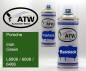 Preview: Porsche, Irish Green, L6806 / 6606 / 6406: 400ml Sprühdose + 400ml Klarlack - Set, von ATW Autoteile West.